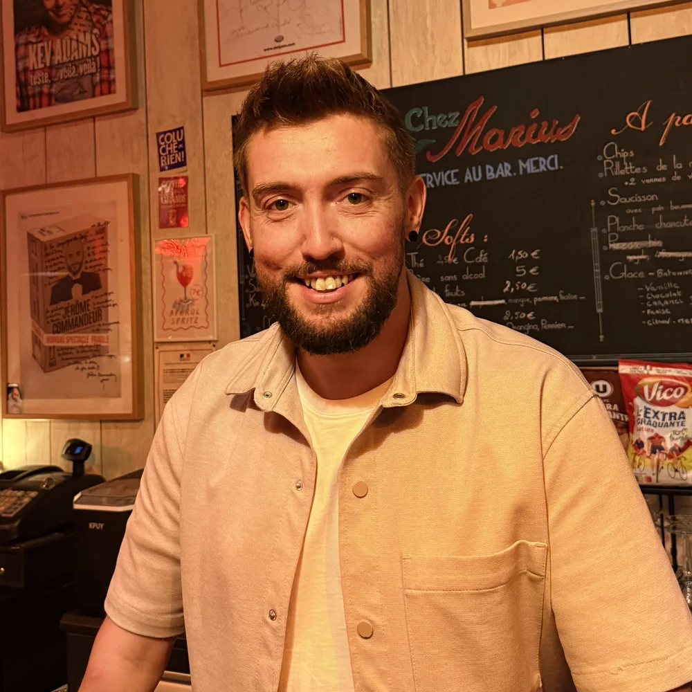 Mathieu Curtelin, responsable du bar Chez Marius, La Compagnie Events Nantes
